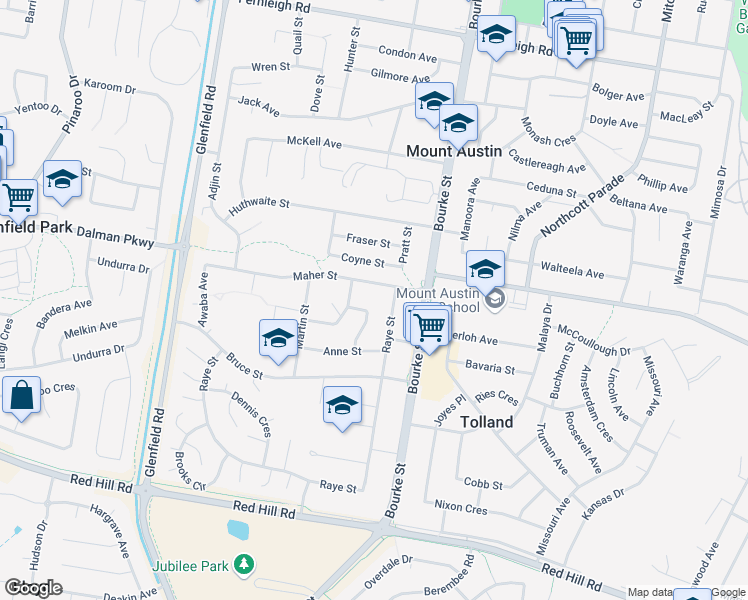 map of restaurants, bars, coffee shops, grocery stores, and more near 5 Karen Street in Tolland