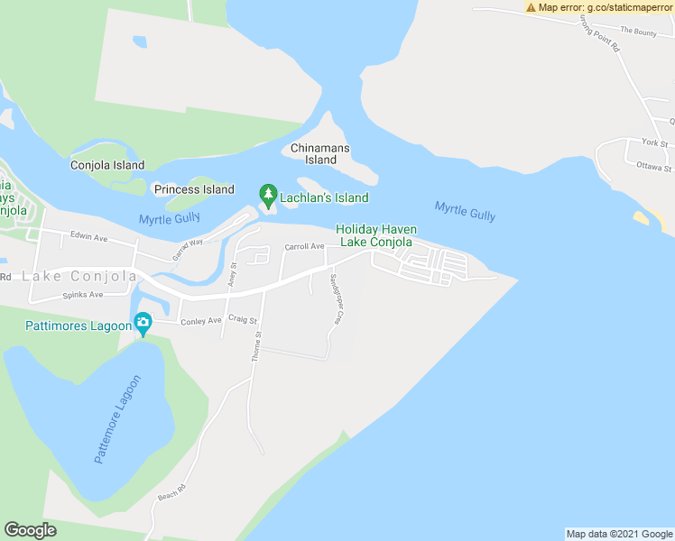 map of restaurants, bars, coffee shops, grocery stores, and more near 16 Lake Conjola Entrance Road in Lake Conjola