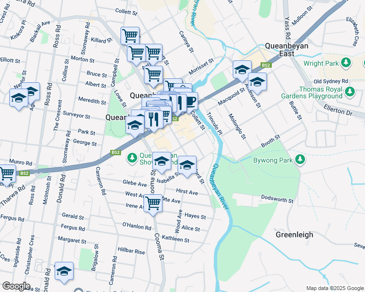 Rutledge Street, Queanbeyan NSW Walk Score