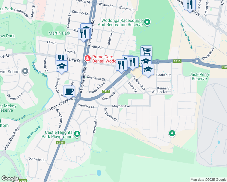 20 Omeara Street, Wodonga VIC Walk Score