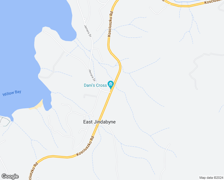 map of restaurants, bars, coffee shops, grocery stores, and more near in East Jindabyne