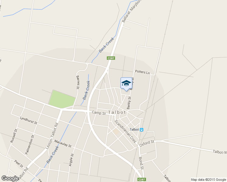 map of restaurants, bars, coffee shops, grocery stores, and more near 16 Ballarat North Street in Talbot