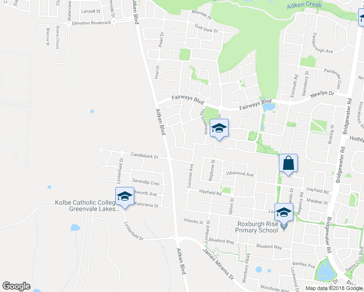 map of restaurants, bars, coffee shops, grocery stores, and more near 29 Tusmore Rise in Craigieburn
