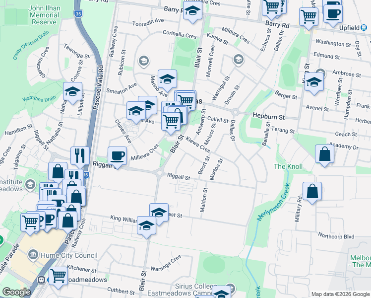 map of restaurants, bars, coffee shops, grocery stores, and more near 27 Apollo Crescent in Dallas