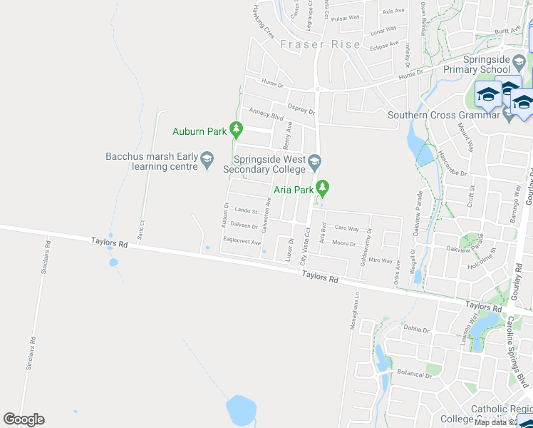 map of restaurants, bars, coffee shops, grocery stores, and more near Galveston Avenue in Plumpton