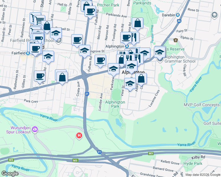 55 Parkview Road, Melbourne VIC - Walk Score