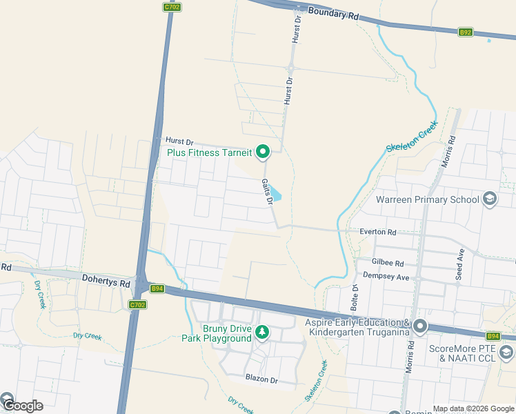 map of restaurants, bars, coffee shops, grocery stores, and more near in Hoppers Crossing