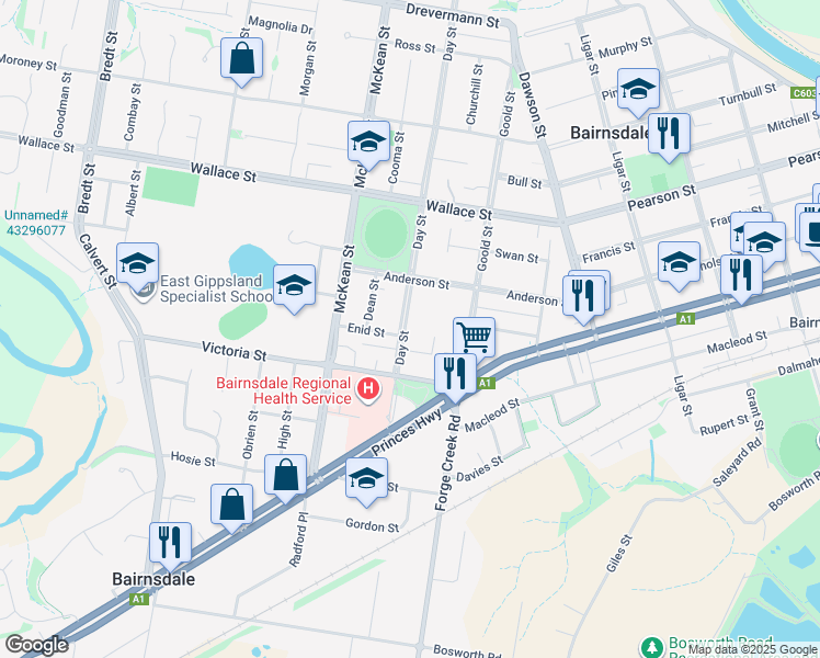 103 Day Street, Bairnsdale VIC Walk Score