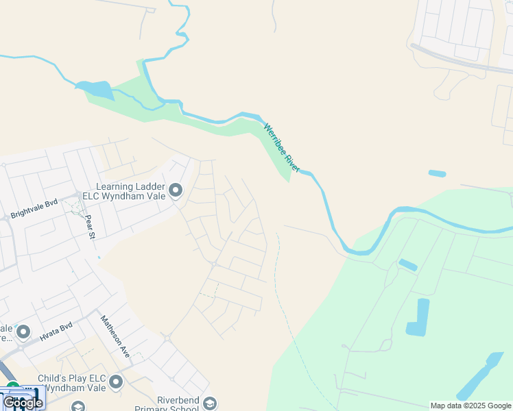 map of restaurants, bars, coffee shops, grocery stores, and more near 166 Micropora Drive in Wyndham Vale