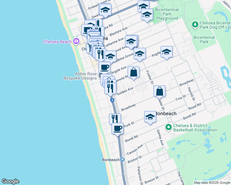 map of restaurants, bars, coffee shops, grocery stores, and more near 376 Station Street in Chelsea