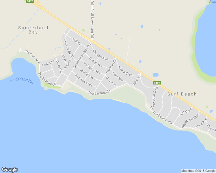 map of restaurants, bars, coffee shops, grocery stores, and more near 6 Park Street in Phillip Island