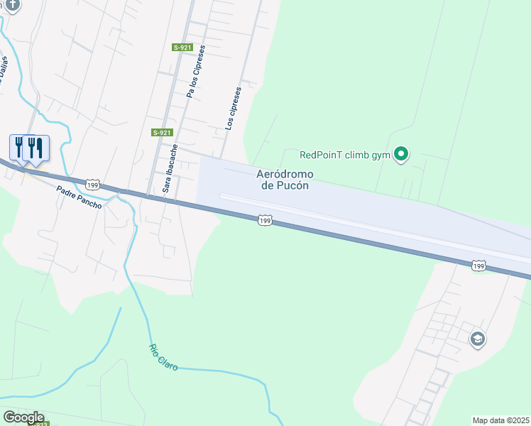 map of restaurants, bars, coffee shops, grocery stores, and more near in Cautín Province