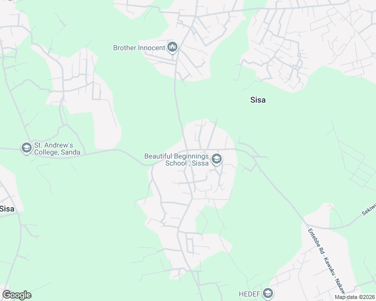 map of restaurants, bars, coffee shops, grocery stores, and more near Entebbe Road - Kawuku - Nakawuka Road in Wakiso
