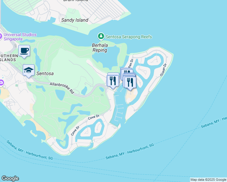 map of restaurants, bars, coffee shops, grocery stores, and more near in 