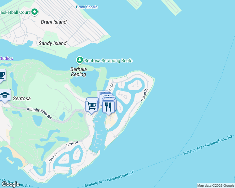 map of restaurants, bars, coffee shops, grocery stores, and more near in 