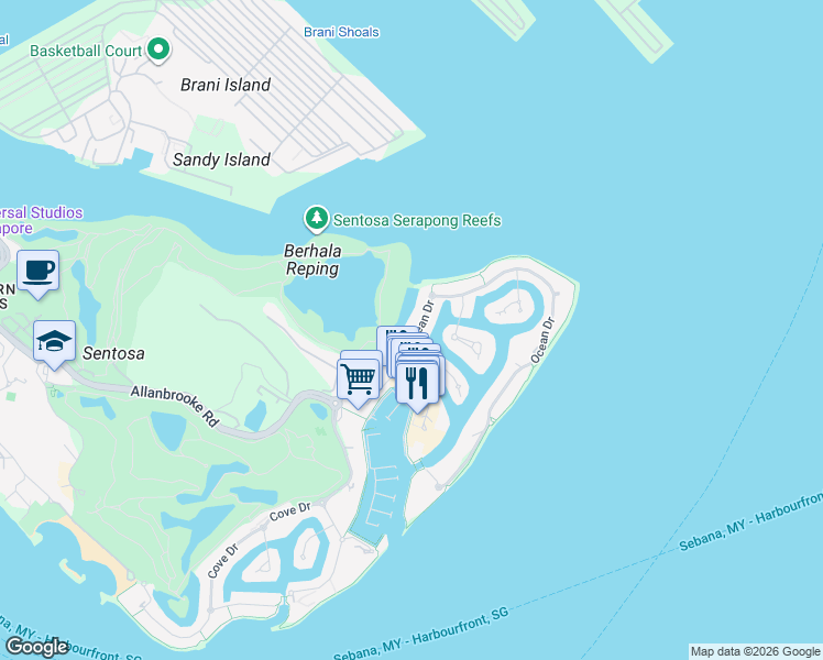 map of restaurants, bars, coffee shops, grocery stores, and more near in 