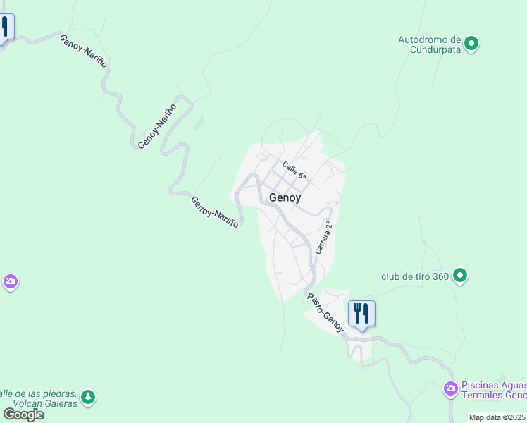 map of restaurants, bars, coffee shops, grocery stores, and more near # 6A-114 Calle 2ª in Genoy