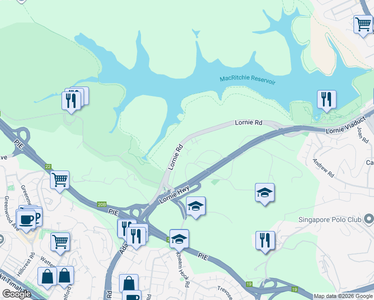 map of restaurants, bars, coffee shops, grocery stores, and more near in Singapore