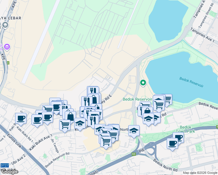 map of restaurants, bars, coffee shops, grocery stores, and more near in Singapore