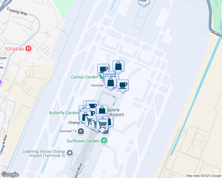 map of restaurants, bars, coffee shops, grocery stores, and more near in Singapore
