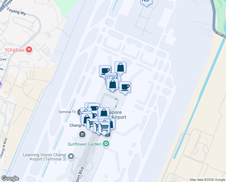 map of restaurants, bars, coffee shops, grocery stores, and more near in Singapore