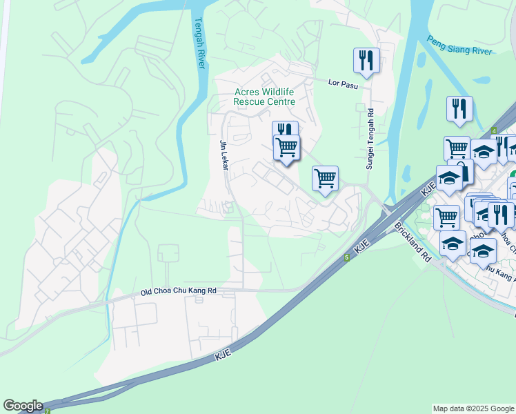 map of restaurants, bars, coffee shops, grocery stores, and more near in Singapore