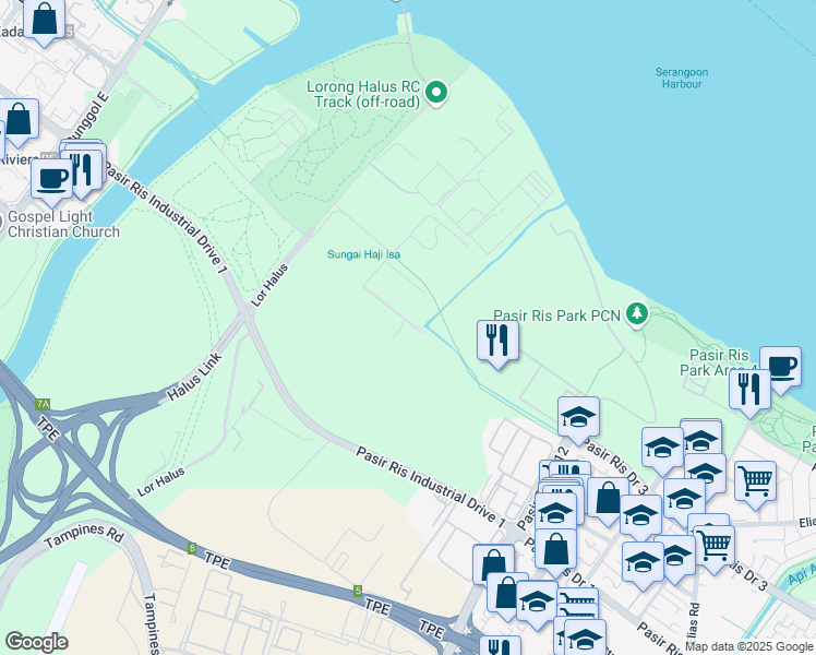 map of restaurants, bars, coffee shops, grocery stores, and more near in Singapore
