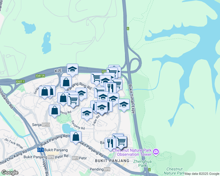 map of restaurants, bars, coffee shops, grocery stores, and more near in Singapore