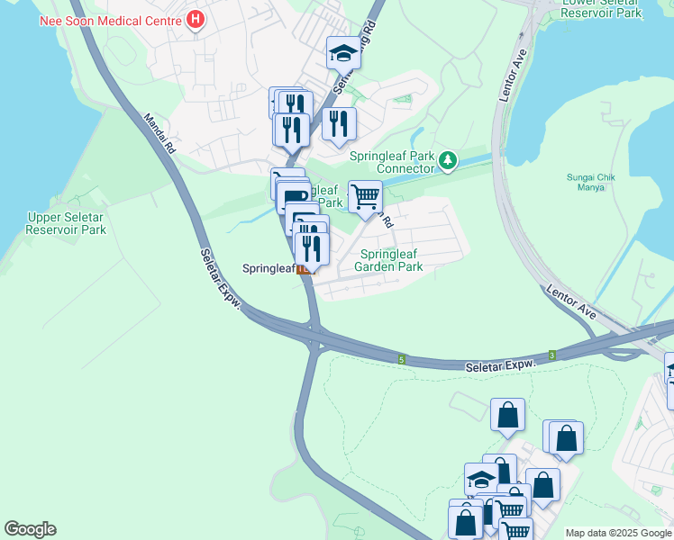 map of restaurants, bars, coffee shops, grocery stores, and more near in Singapore