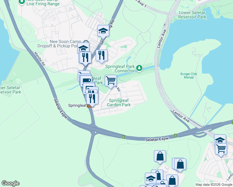 map of restaurants, bars, coffee shops, grocery stores, and more near in Singapore