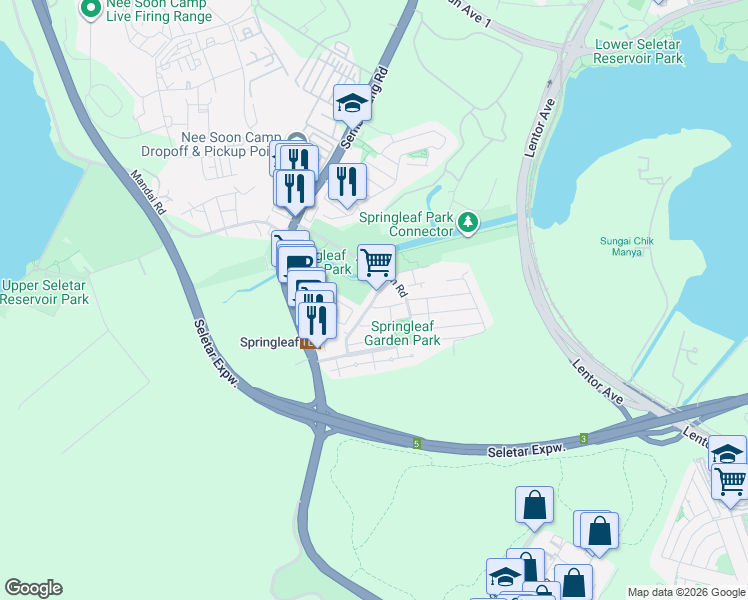 map of restaurants, bars, coffee shops, grocery stores, and more near in Singapore