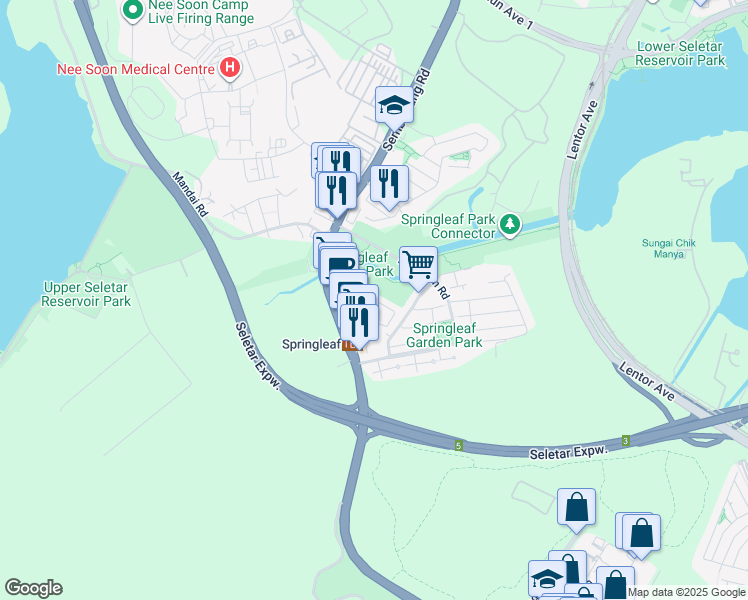 map of restaurants, bars, coffee shops, grocery stores, and more near in Singapore