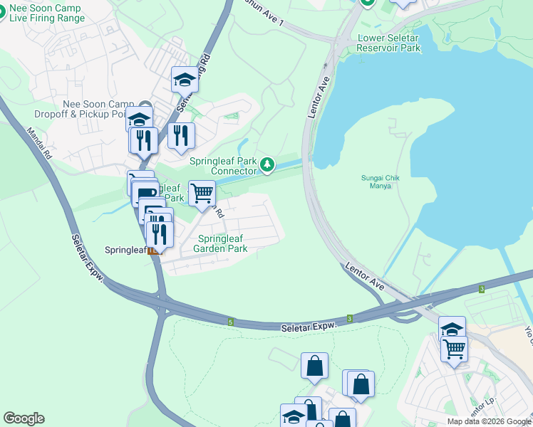 map of restaurants, bars, coffee shops, grocery stores, and more near in Singapore