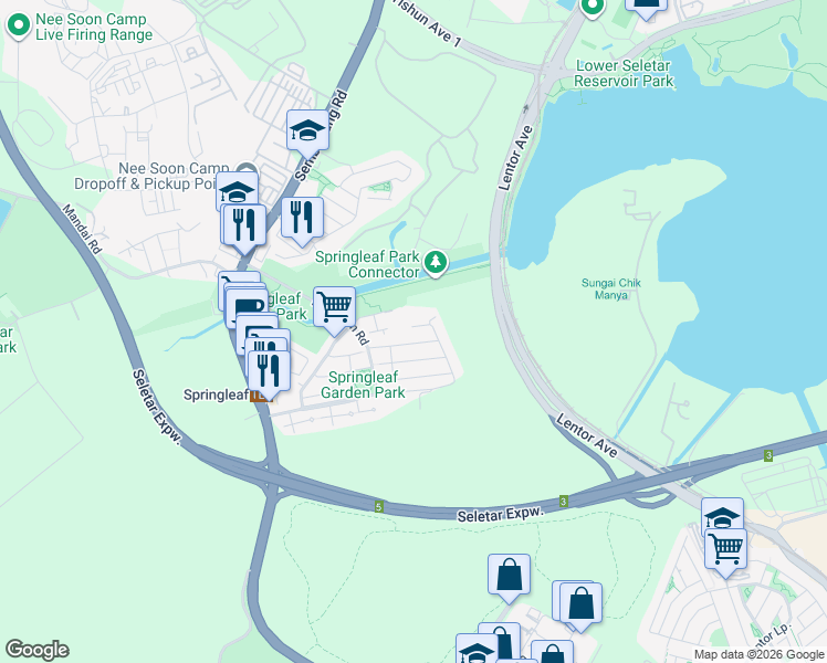 map of restaurants, bars, coffee shops, grocery stores, and more near in Singapore