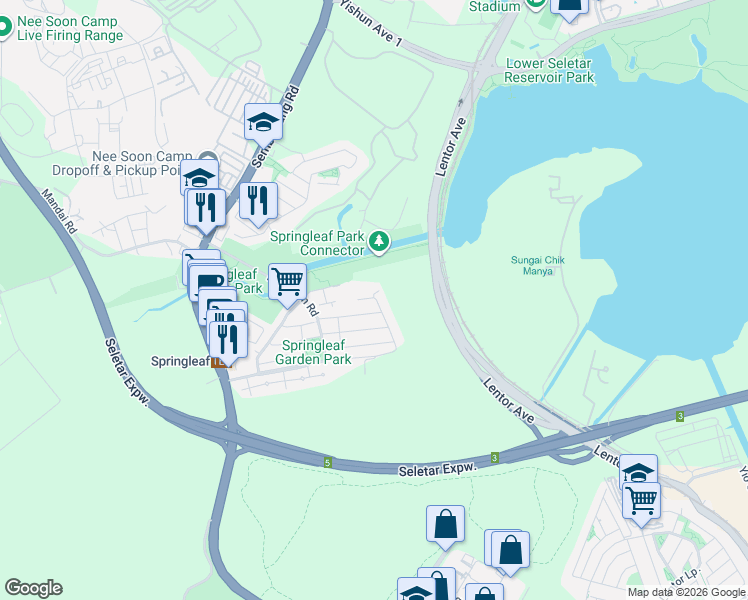 map of restaurants, bars, coffee shops, grocery stores, and more near in Singapore