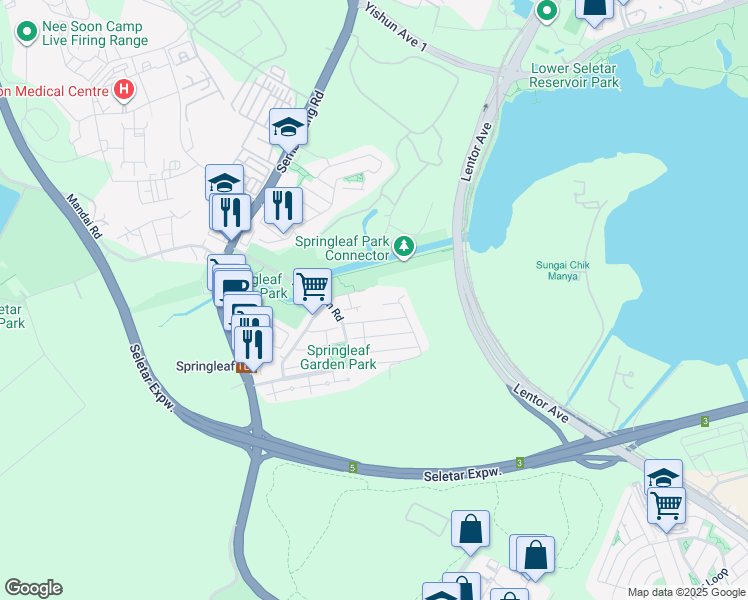 map of restaurants, bars, coffee shops, grocery stores, and more near in Singapore