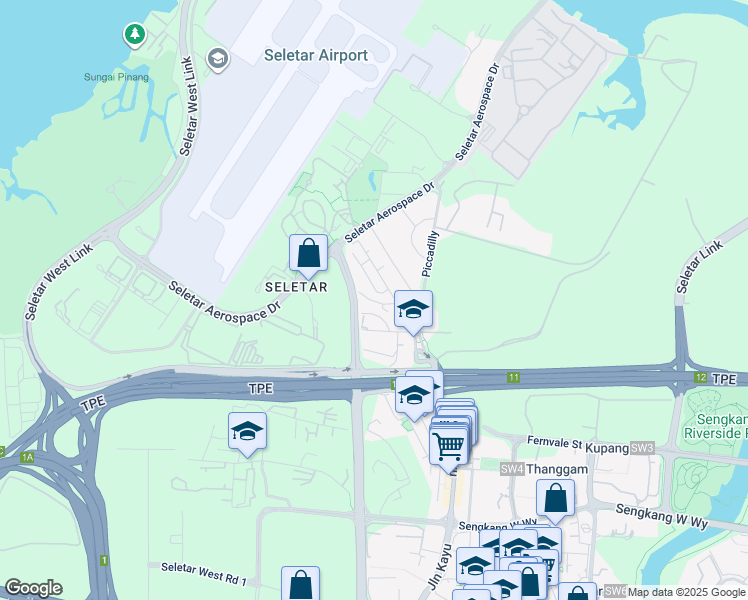map of restaurants, bars, coffee shops, grocery stores, and more near in Singapore