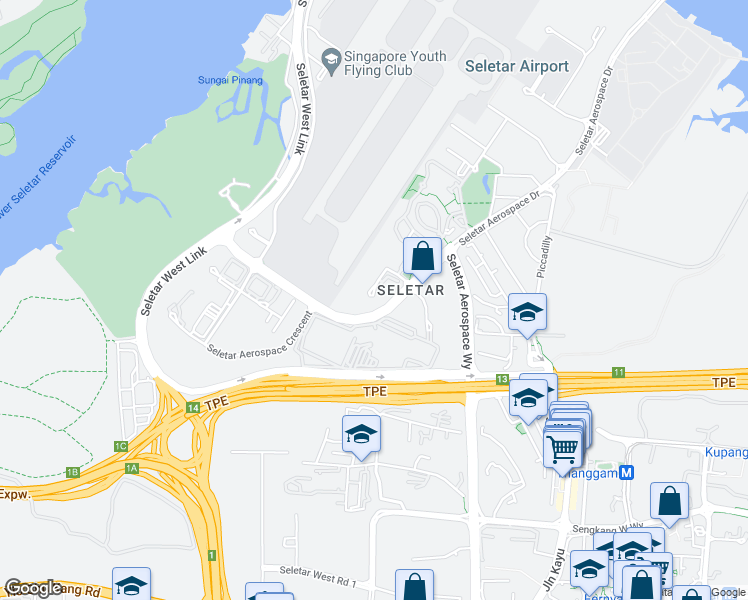 map of restaurants, bars, coffee shops, grocery stores, and more near in Singapore