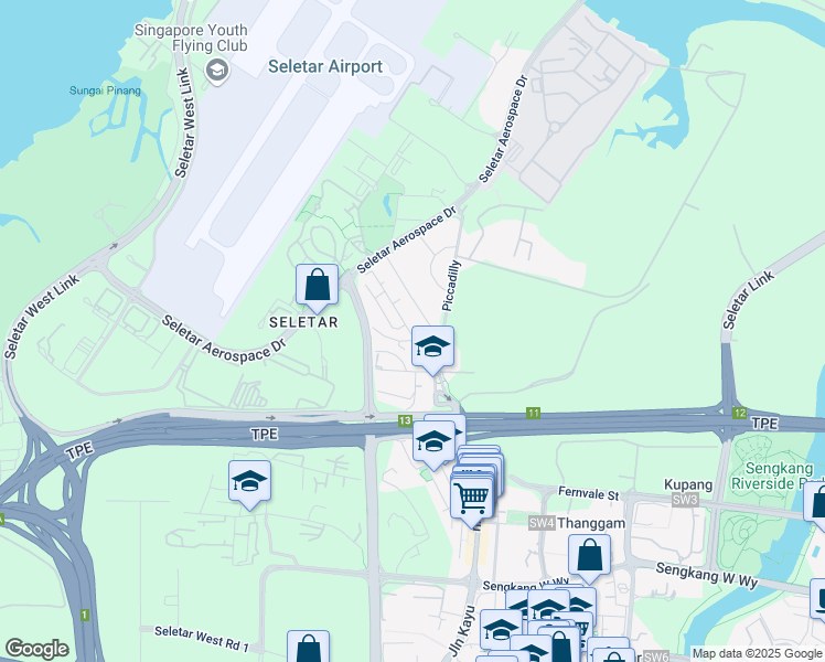 map of restaurants, bars, coffee shops, grocery stores, and more near in Singapore