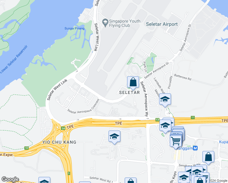 map of restaurants, bars, coffee shops, grocery stores, and more near in Singapore