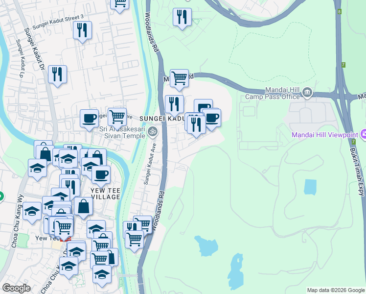 map of restaurants, bars, coffee shops, grocery stores, and more near in Singapore