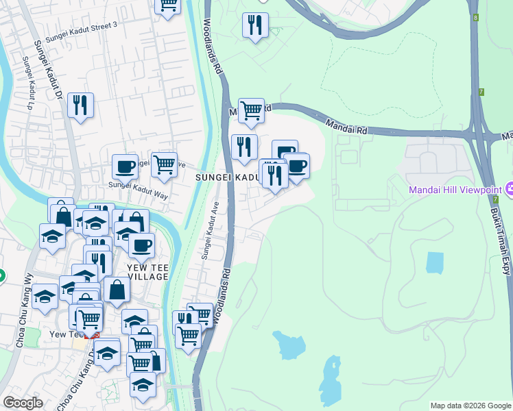 map of restaurants, bars, coffee shops, grocery stores, and more near in Singapore