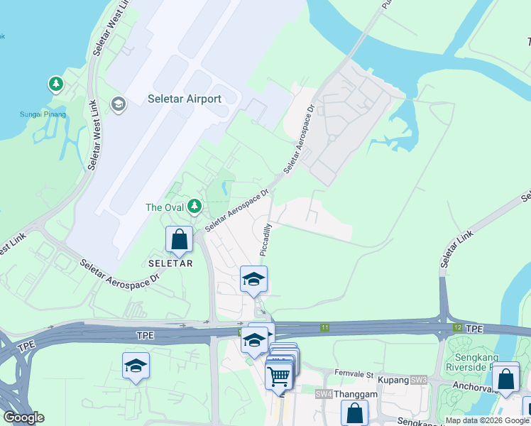 map of restaurants, bars, coffee shops, grocery stores, and more near in Singapore