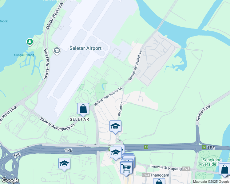 map of restaurants, bars, coffee shops, grocery stores, and more near in Singapore