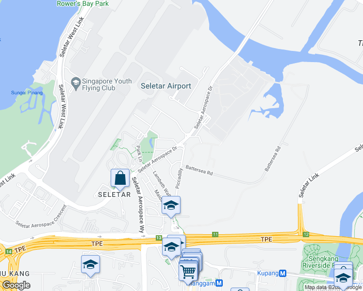 map of restaurants, bars, coffee shops, grocery stores, and more near in Singapore