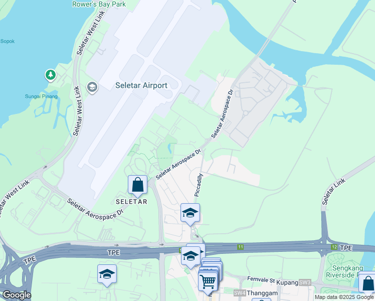 map of restaurants, bars, coffee shops, grocery stores, and more near in Singapore