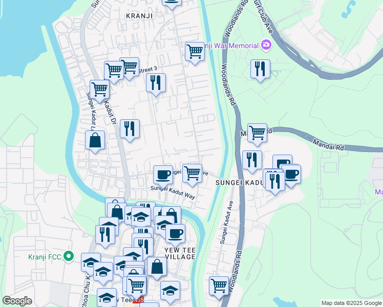 map of restaurants, bars, coffee shops, grocery stores, and more near in Singapore