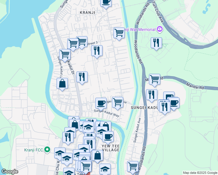 map of restaurants, bars, coffee shops, grocery stores, and more near in Singapore