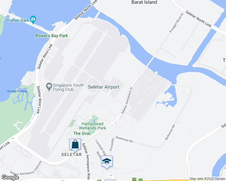 map of restaurants, bars, coffee shops, grocery stores, and more near in Singapore