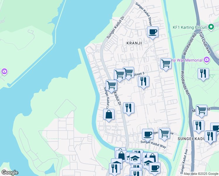 map of restaurants, bars, coffee shops, grocery stores, and more near in Singapore